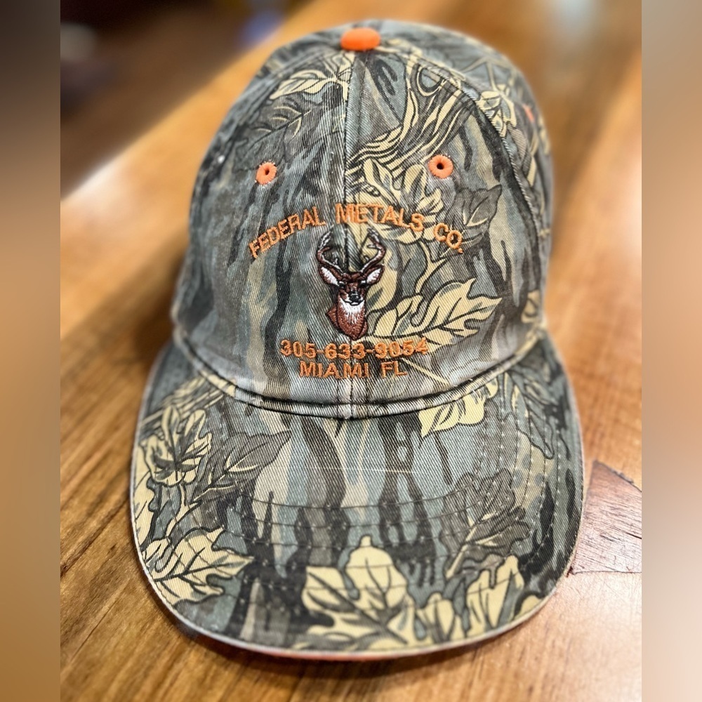 Federal Metals Miami Florida camo ball cap in GUC